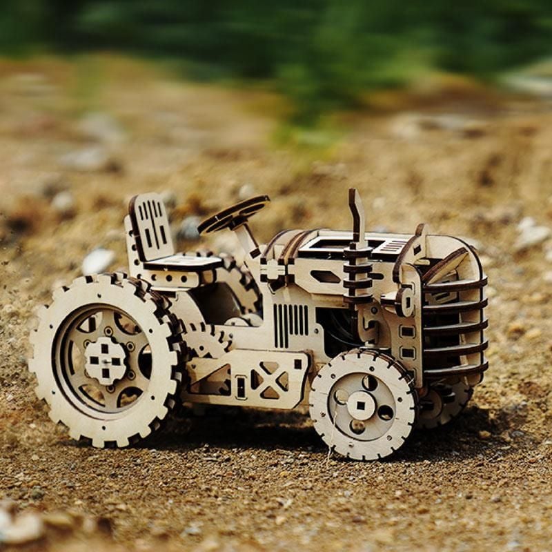  Mô Hình Gỗ 3D Lắp Ráp ROBOTIME Xe Máy Cày (136 mảnh, Tractor) LK401 - WP143 