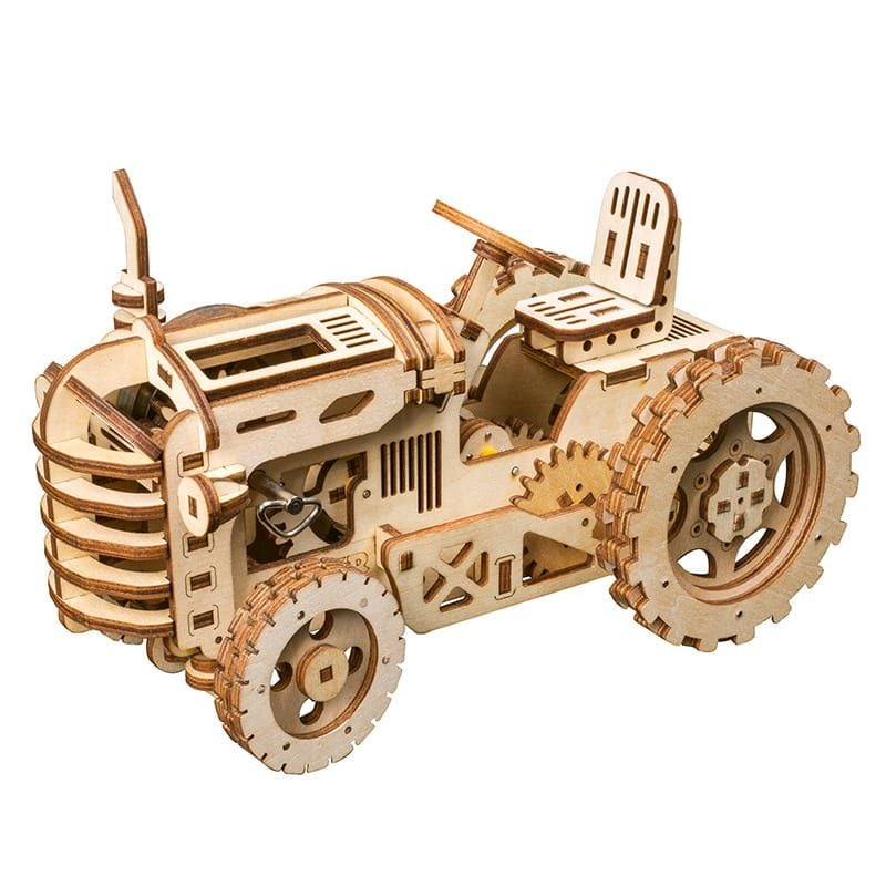  Mô Hình Gỗ 3D Lắp Ráp ROBOTIME Xe Máy Cày (136 mảnh, Tractor) LK401 - WP143 