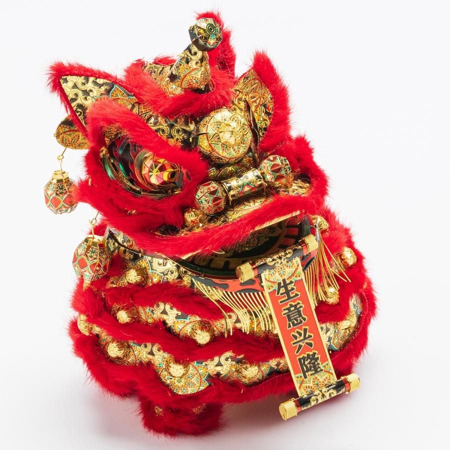  Mô Hình Kim Loại 3D Lắp Ráp Piececool Con Lân (112 mảnh, Red Dancing Lion) P142-GKR - MP830 