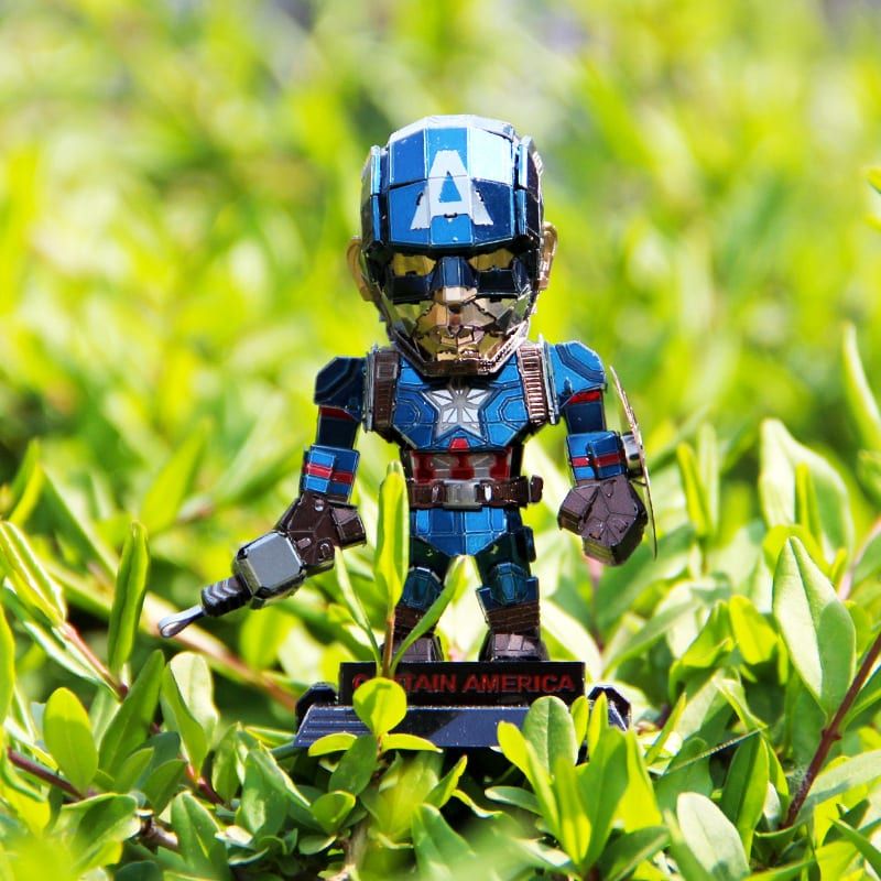  Mô Hình Kim Loại Lắp Ráp 3D Metal Head Marvel Captain America (120 mảnh) – MP899 