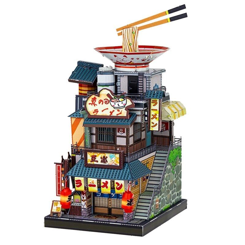  Mô Hình Kim Loại Lắp Ráp 3D MU Tiệm Mì Ramen Nhật Bản (61 mảnh, Travel to World - Japan Ramen Shop) YM-N104-E – MP935 