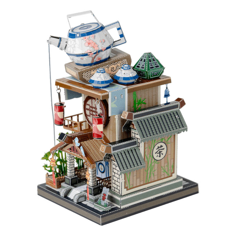  Mô Hình Kim Loại Lắp Ráp 3D MU Trà Lầu Trung Hoa (68 mảnh, Travel to World - China Tea House) YM-N104-B – MP896 
