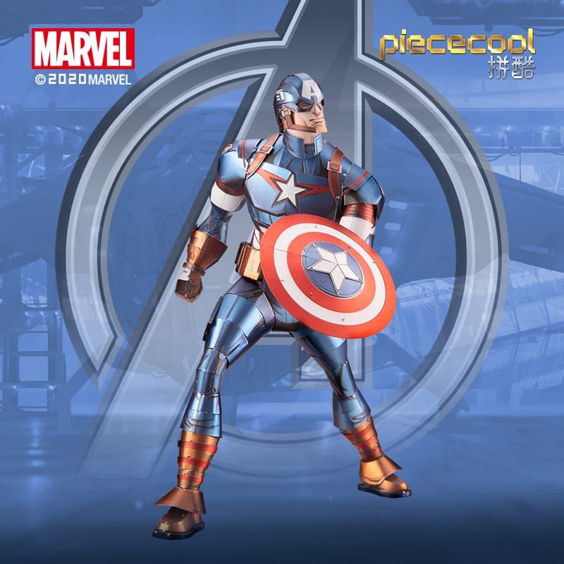  Mô Hình Kim Loại Lắp Ráp 3D Piececool Marvel Captain America – MP943 