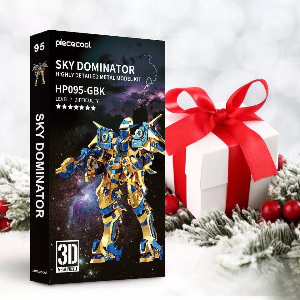  Mô Hình Kim Loại Lắp Ráp 3D Piececool Sky Dominator (489 mảnh) HP095-GBK – MP341 