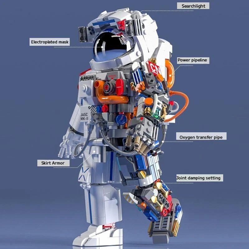  Mô Hình Nhựa 3D Lắp Ráp JAKI  Phi hành gia (900 mảnh, Astronaut) JK9106 - LG0167 