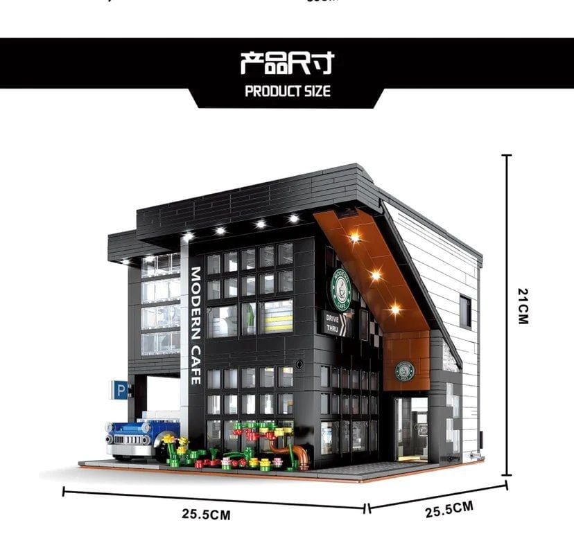  Mô Hình Nhựa 3D Lắp Ráp Quán cà phê hiện đại (2926 mảnh, Modern Cafe) 86005 – LG0104 