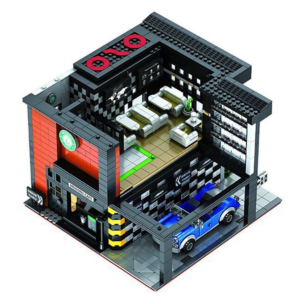  Mô Hình Nhựa 3D Lắp Ráp Quán cà phê hiện đại (2926 mảnh, Modern Cafe) 86005 – LG0104 