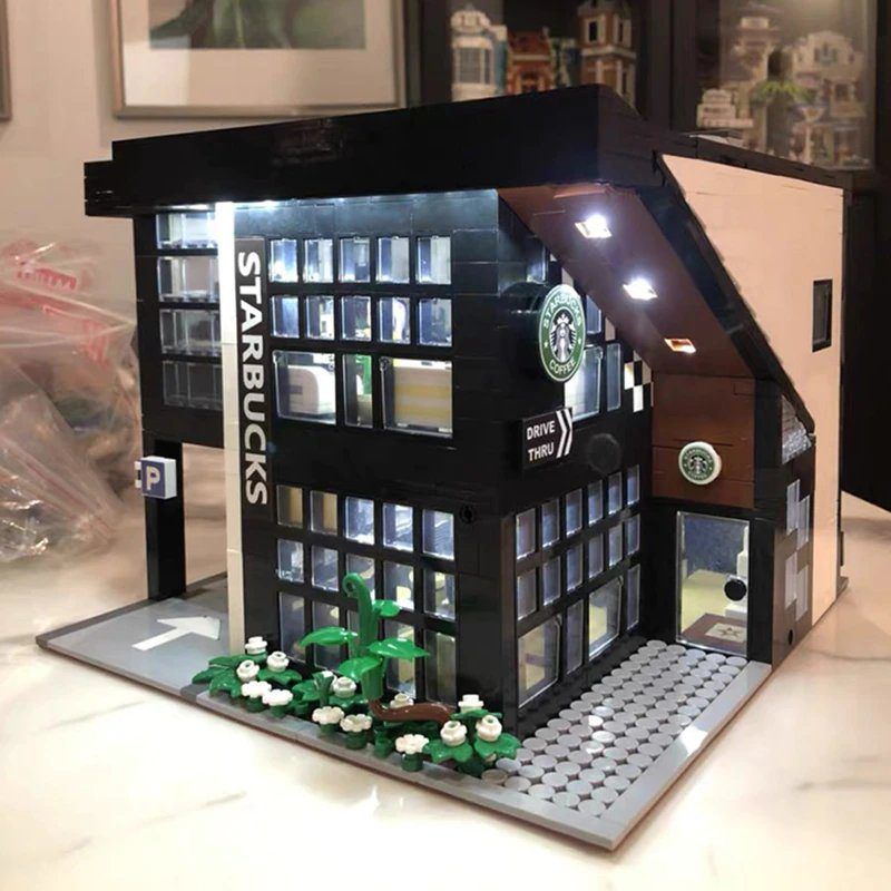  Mô Hình Nhựa 3D Lắp Ráp Quán cà phê hiện đại (2926 mảnh, Modern Cafe) 86005 – LG0104 