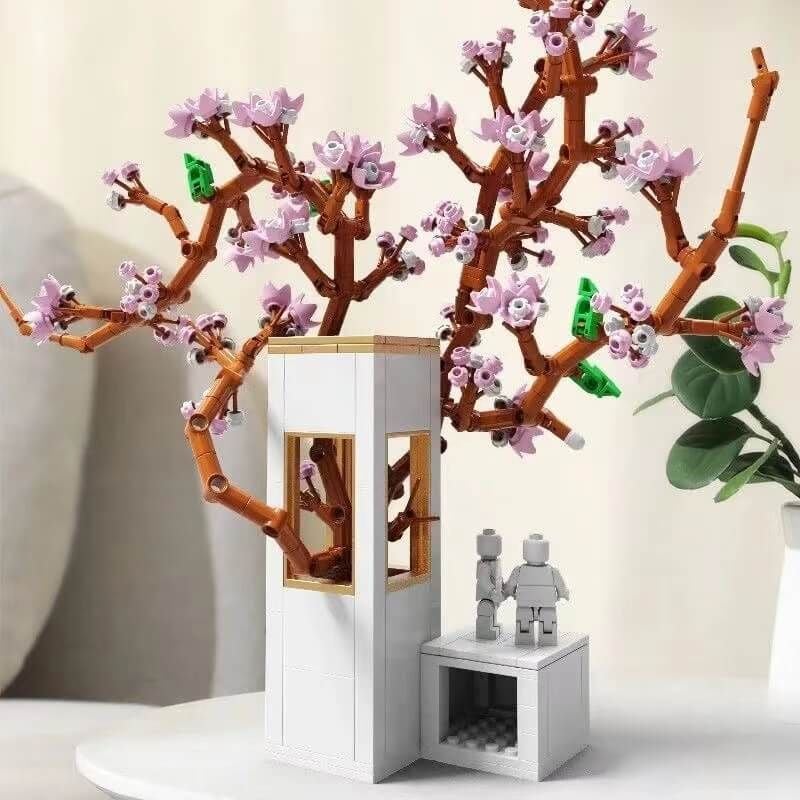  Mô Hình Nhựa 3D Lắp Ráp QiZhiLe Cây Hoa Đào (600 mảnh, Peach Blossom Tree)  92011 – LG0099 