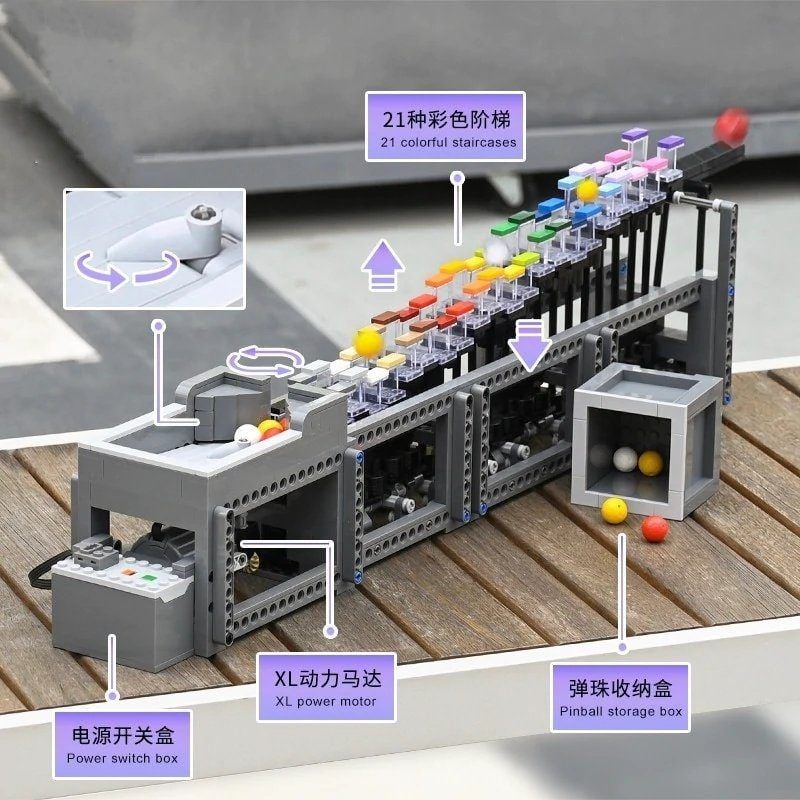  Mô Hình Nhựa 3D Lắp Ráp MOULD KING Rainbow Stepper 26004 (1038 mảnh, có chuyển động) - LG0107 