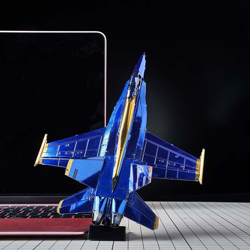  Mô Hình Kim Loại Lắp Ráp 3D Metal Head Máy Bay (45 mảnh, Blue Angels F/A-18 Super Hornet) – MP1163 