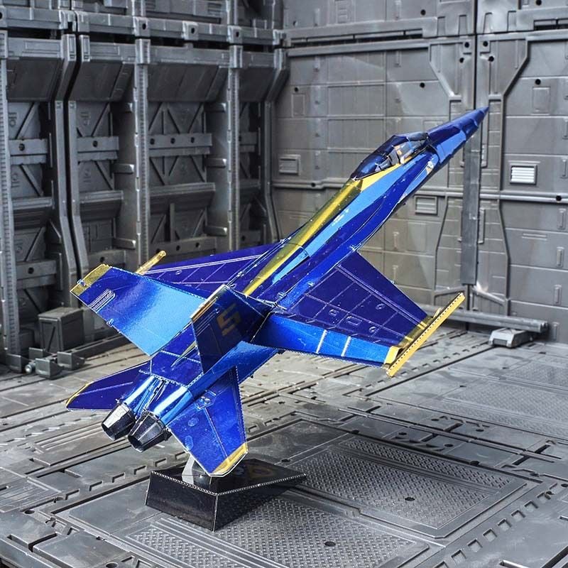 Mô Hình Kim Loại Lắp Ráp 3D Metal Head Máy Bay (45 mảnh, Blue Angels F/A-18 Super Hornet) – MP1163 