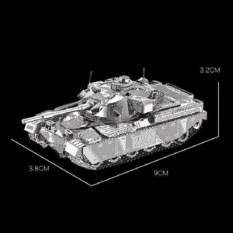  Mô Hình Kim Loại Lắp Ráp 3D Metal Head Xe Tăng Chủ Lực MK50 (68 mảnh, Tank) - MP1169 