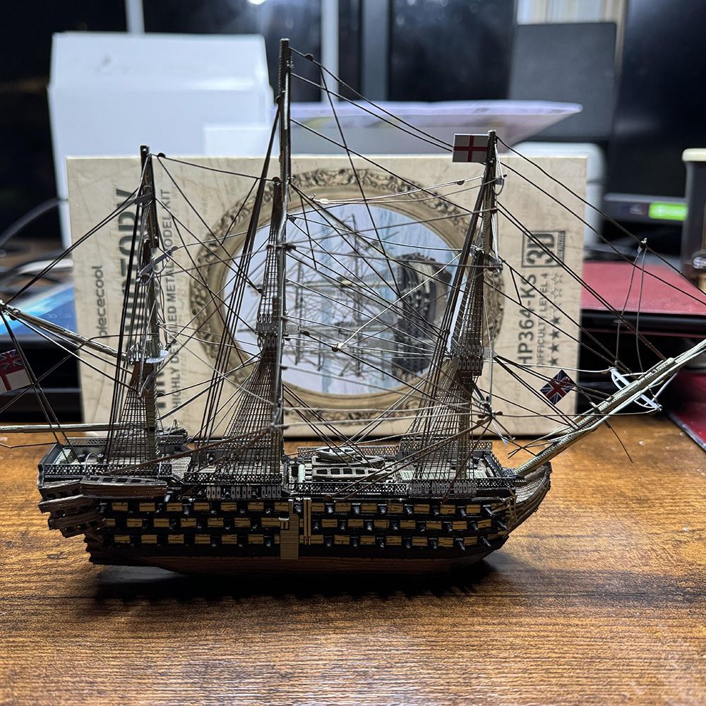  Mô Hình Kim Loại 3D Lắp Ráp Piececool Tàu Chiến Tuyến HMS Victory (388 mảnh) HP364-KS - MP1234 