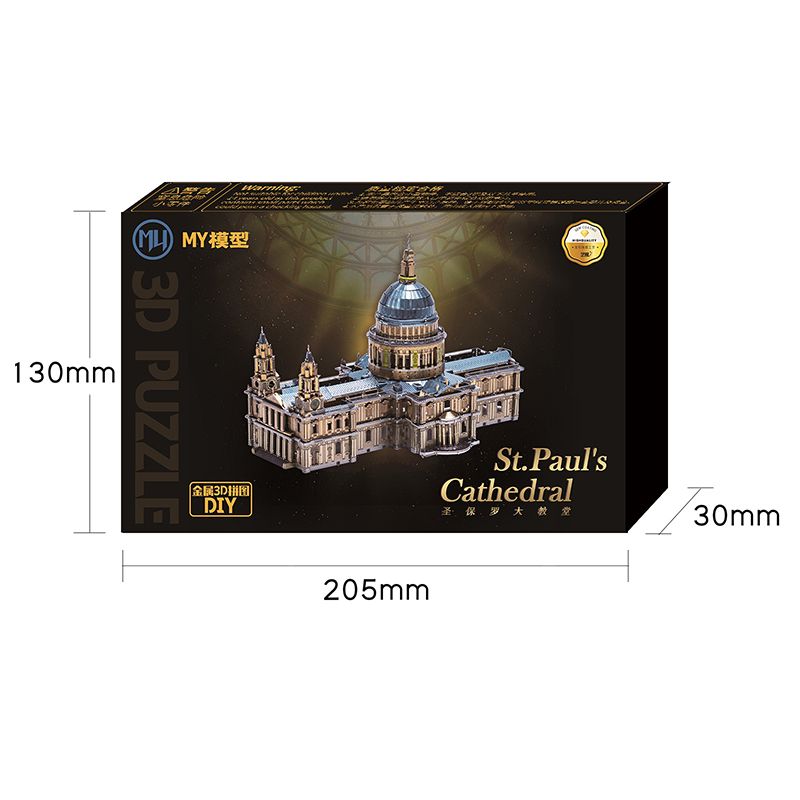  Mô Hình Kim Loại Lắp Ráp 3D MU Nhà Thờ Thánh Phao-lô (246 mảnh, Saint Paul's Cathedral) MY-N006 – MP1241 