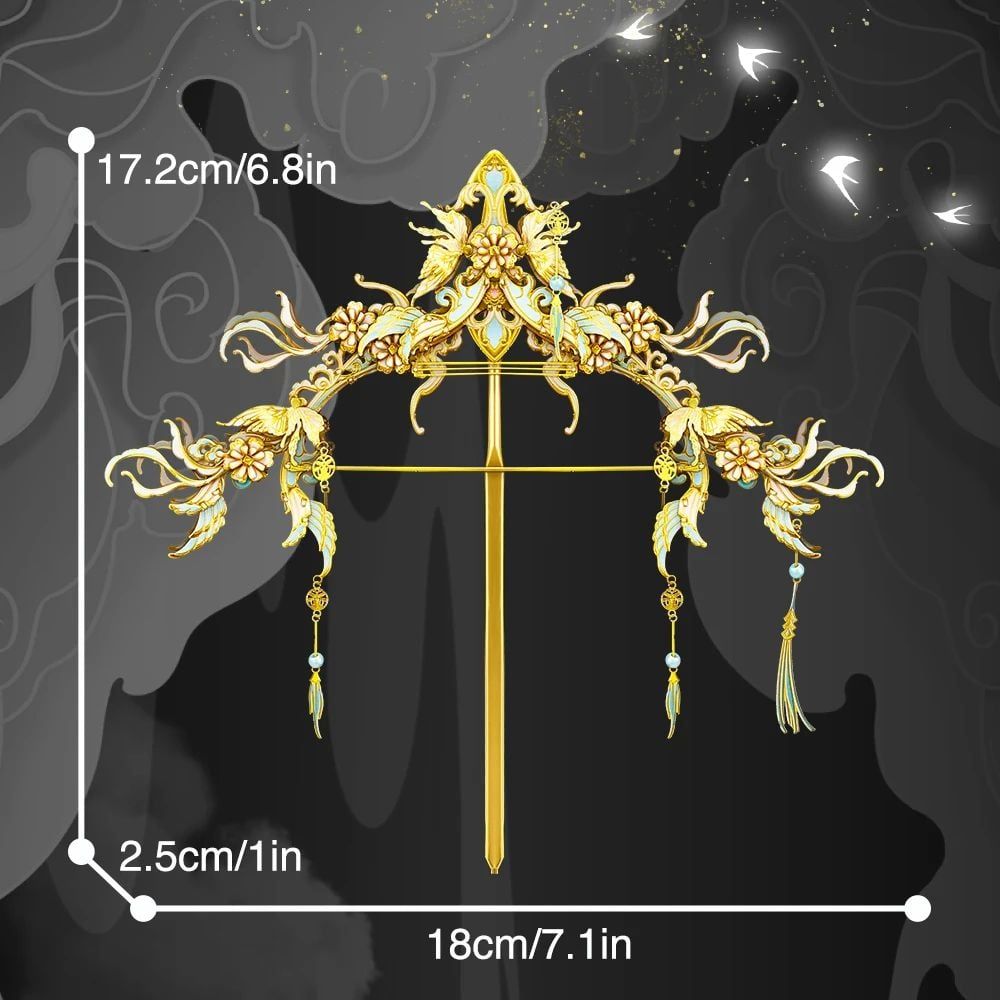  Mô Hình Kim Loại 3D Lắp Ráp Piececool Cung Trâm (133 mảnh, Bow Hairpin) HP331-GB - MP1219 