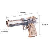  Mô Hình Gỗ 3D Lắp Ráp MU Súng Lục Đồ Chơi Desert Eagle (275 mảnh, Màu Bạc) MY-N009AB - WP260 