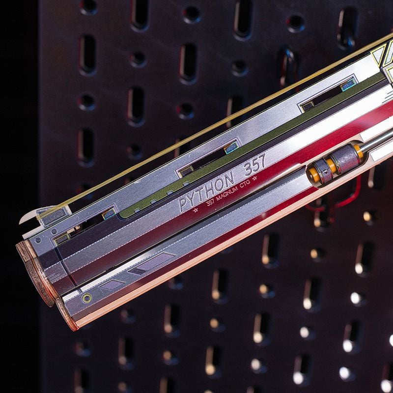  Mô Hình Gỗ 3D Lắp Ráp MU Súng Lục Đồ Chơi Revolver (224 mảnh, Màu Bạc, Colt Anaconda) MY-N012A - WP261 