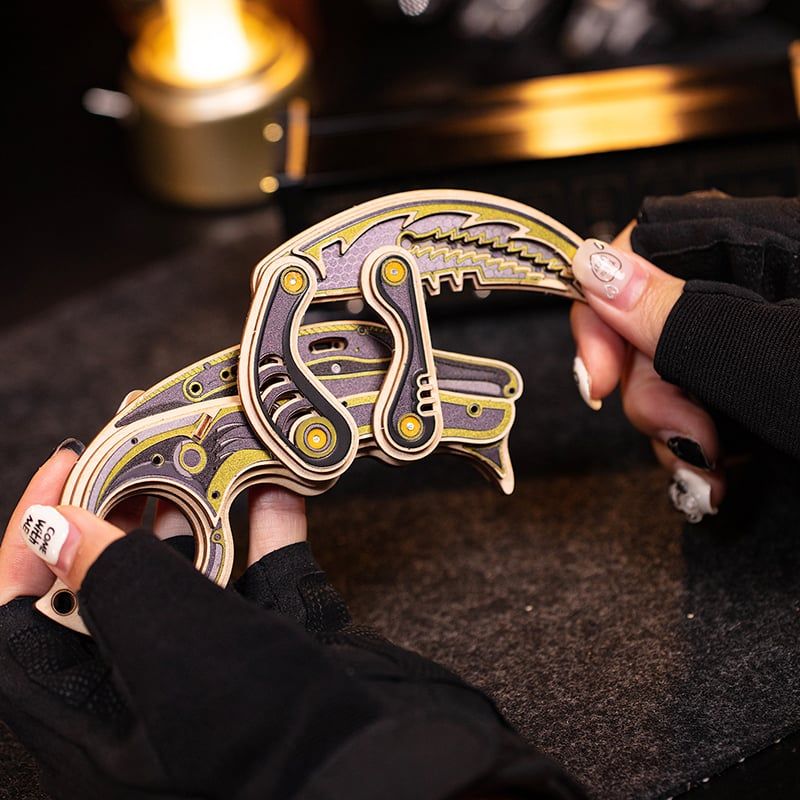  Mô Hình Gỗ 3D Lắp Ráp MU Đồ Chơi Dragon Claw (61 mảnh, Màu Đen) MY-N018A-I - WP262 