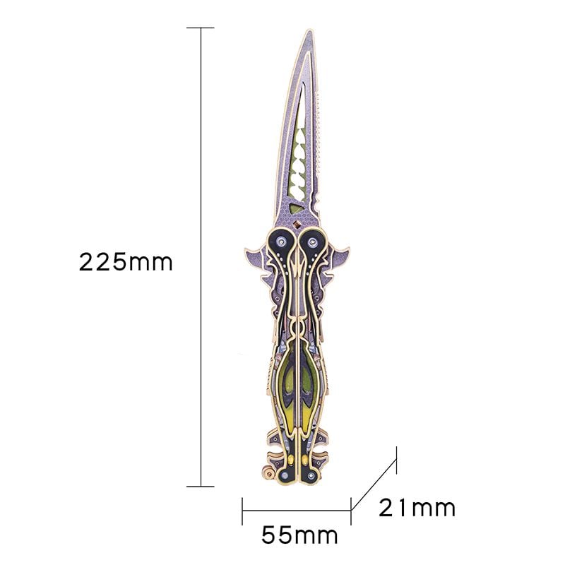  Mô Hình Gỗ 3D Lắp Ráp MU Đồ Chơi Butterfly Knife (98 mảnh, Màu Tím) MY-N018A-II - WP266 