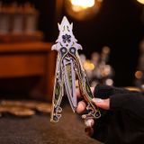  Mô Hình Gỗ 3D Lắp Ráp MU Đồ Chơi Butterfly Knife (98 mảnh, Màu Tím) MY-N018A-II - WP266 