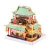 Mô Hình Kim Loại Lắp Ráp 3D MU Làng Tơ Lụa (89 mảnh, Không LED, Silk Store) YM-N079-F – MP798