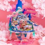  Mô Hình Kim Loại 3D Lắp Ráp MU Mùa Xuân Hoa Đào Nở (247 mảnh, Peach Blossom Fairyland) YM-N111 - MP1157 