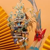  Mô Hình Kim Loại Lắp Ráp 3D MU Bách Điểu Triều Phụng (173 mảnh, Đế Mica Trong, Màu Vàng, Birds Pay Homage To The Phoenix0) YM-N115-II – MP1240 