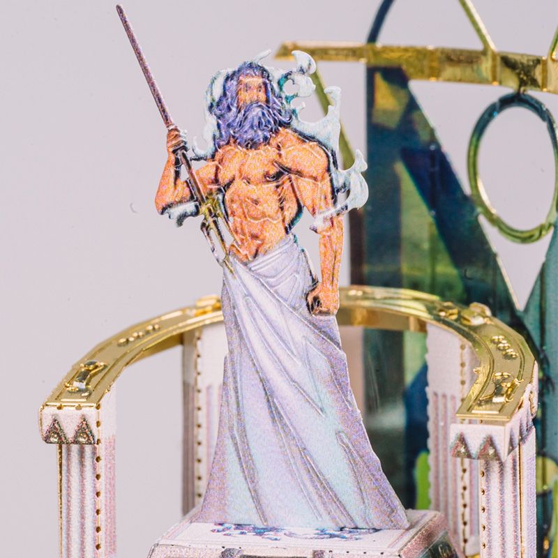  Mô Hình Kim Loại Lắp Ráp 3D MU Lâu Đài Đế Vương Atlantis (280 mảnh, Đế Mica Màu, Lost world Atlantis) YM-N117 – MP1005 