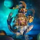  Mô Hình Kim Loại 3D Lắp Ráp MU Công Viên Giải Trí Starlit (236 mảnh, Đế Mica Màu, Amusement Park) YM-N122 - MP1045 