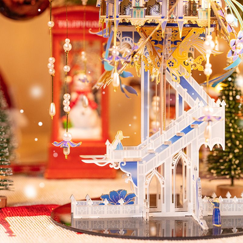  Mô Hình Kim Loại Lắp Ráp 3D MU Romeo và Juliet (331 mảnh, Đế Mica Màu, Có LED, Có Chuyển Động) YM-N133 – MP1262 