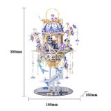  Mô Hình Kim Loại Lắp Ráp 3D MU Romeo và Juliet (331 mảnh, Đế Mica Màu, Có LED, Có Chuyển Động) YM-N133 – MP1262 