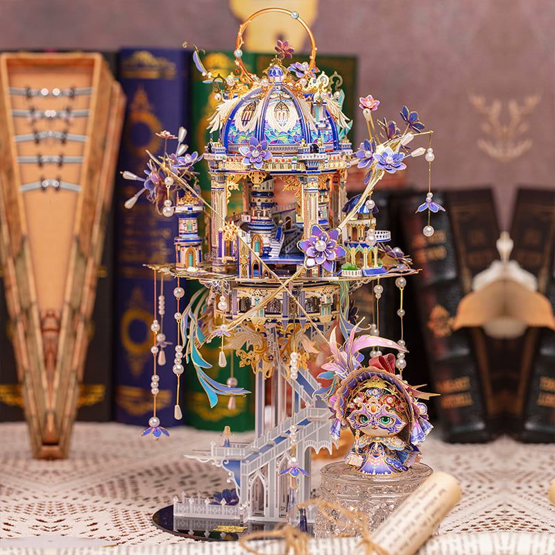  Mô Hình Kim Loại Lắp Ráp 3D MU Romeo và Juliet (331 mảnh, Đế Mica Màu, Có LED, Có Chuyển Động) YM-N133 – MP1262 