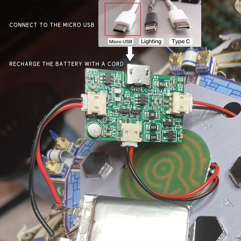  Mô Hình Kim Loại Lắp Ráp 3D MU Romeo và Juliet (331 mảnh, Đế Mica Màu, Có LED, Có Chuyển Động) YM-N133 – MP1262 