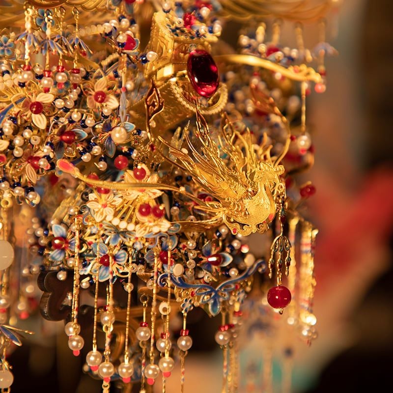  Mô Hình Kim Loại Lắp Ráp 3D MU Hôn Lễ Phượng Quán (647 mảnh, Phoenix Crown) YM-N140-I – MP1280 