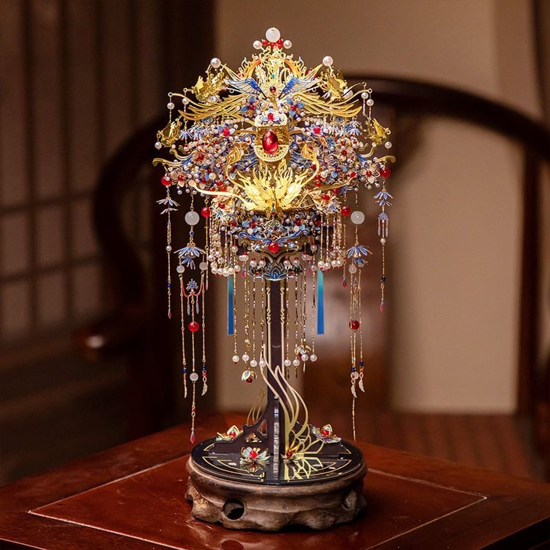  Mô Hình Kim Loại Lắp Ráp 3D MU Hôn Lễ Phượng Quán (647 mảnh, Phoenix Crown) YM-N140-I – MP1280 