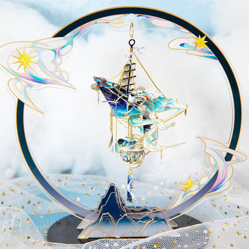  Mô Hình Kim Loại 3D Lắp Ráp MU Ngự Phong Linh Thừa Phong Phá Lãng (83 mảnh, Windchime Brave the Wind and the Waves) YM-N141-A – MP1291 