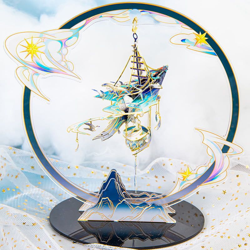  Mô Hình Kim Loại 3D Lắp Ráp MU Ngự Phong Linh Thừa Phong Phá Lãng (83 mảnh, Windchime Brave the Wind and the Waves) YM-N141-A – MP1291 