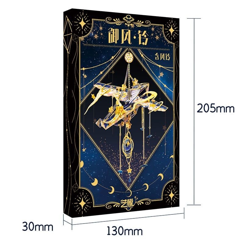  Mô Hình Kim Loại 3D Lắp Ráp MU Ngự Phong Linh Tình Ái Hòa Bình (83 mảnh, Windchime Peace and Love) YM-N141-B – MP1292 