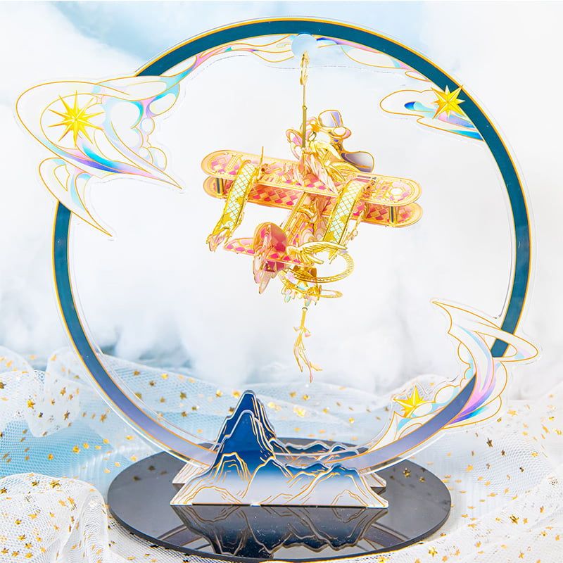  Mô Hình Kim Loại 3D Lắp Ráp MU Ngự Phong Linh Tình Ái Hòa Bình (83 mảnh, Windchime Peace and Love) YM-N141-B – MP1292 