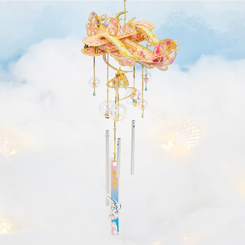  Mô Hình Kim Loại 3D Lắp Ráp MU Ngự Phong Linh Tình Ái Hòa Bình (83 mảnh, Windchime Peace and Love) YM-N141-B – MP1292 
