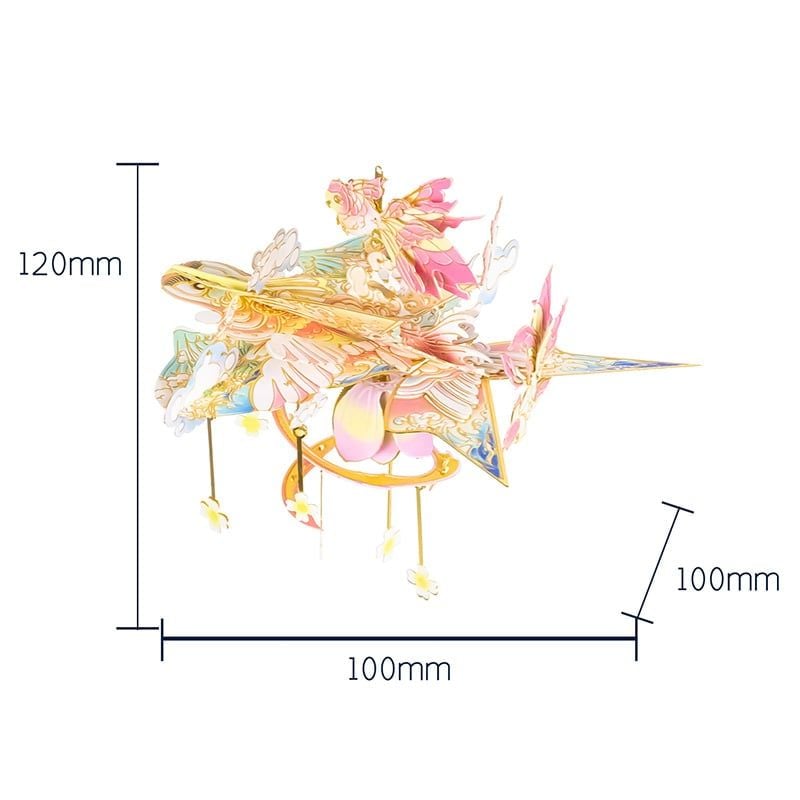  Mô Hình Kim Loại 3D Lắp Ráp MU Ngự Phong Linh Duyên Định Tam Sinh (59 mảnh, Windchime Forever Beloved Ones) YM-N141-E – MP1295 