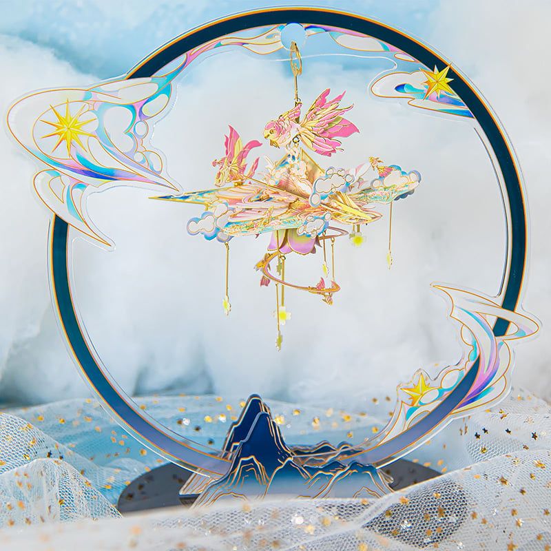  Mô Hình Kim Loại 3D Lắp Ráp MU Ngự Phong Linh Duyên Định Tam Sinh (59 mảnh, Windchime Forever Beloved Ones) YM-N141-E – MP1295 
