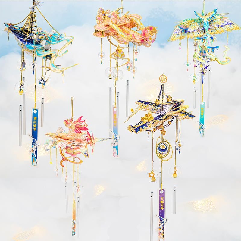  Mô Hình Kim Loại 3D Lắp Ráp MU Ngự Phong Linh Duyên Định Tam Sinh (59 mảnh, Windchime Forever Beloved Ones) YM-N141-E – MP1295 