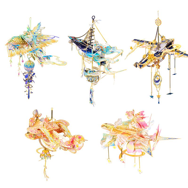  Mô Hình Kim Loại 3D Lắp Ráp MU Ngự Phong Linh Nhật Tân Nguyệt Dị (102 mảnh, Windchime Keep On Changing Everyday) YM-N141-C – MP1293 