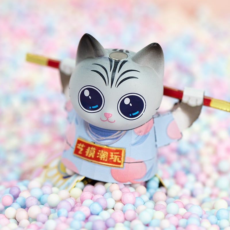  Mô Hình Kim Loại Lắp Ráp 3D MU Mèo Bậc Thầy Kungfu (50 mảnh, The Uninhibited Master) YM-N146-A – MP1276 