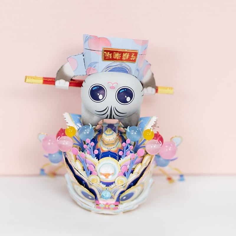  Mô Hình Kim Loại Lắp Ráp 3D MU Mèo Bậc Thầy Kungfu (50 mảnh, The Uninhibited Master) YM-N146-A – MP1276 