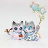  Mô Hình Kim Loại Lắp Ráp 3D MU Mèo Đội Mũ Cá Nhỏ (55 mảnh, Cat Beauty) YM-N146-B – MP1275 