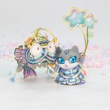  Mô Hình Kim Loại Lắp Ráp 3D MU Mèo Đội Mũ Cá Nhỏ (55 mảnh, Cat Beauty) YM-N146-B – MP1275 