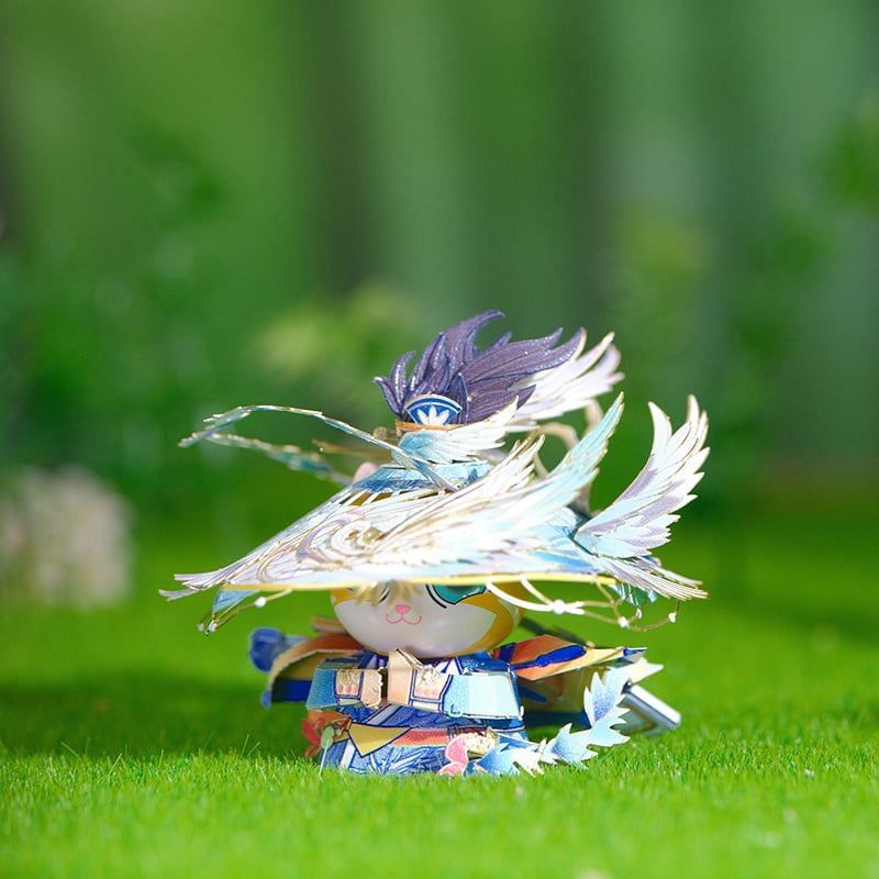 Mô Hình Kim Loại Lắp Ráp 3D MU Mèo Hiệp Sĩ Hào Hiệp (41 mảnh, The Gallant Knight) YM-N146-C – MP1272 